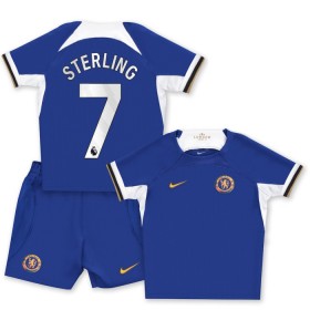 Chelsea Sterling 7 Børn Hjemme 2023-24 - Fodboldtrøjer (S/S)